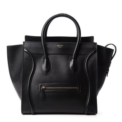 Celine Smooth Calfskin Mini Luggage Black 1 of 10