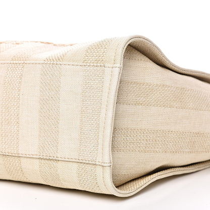 Chanel Mixed Fibers Striped Large Deauville Tote Beige 9 of 10