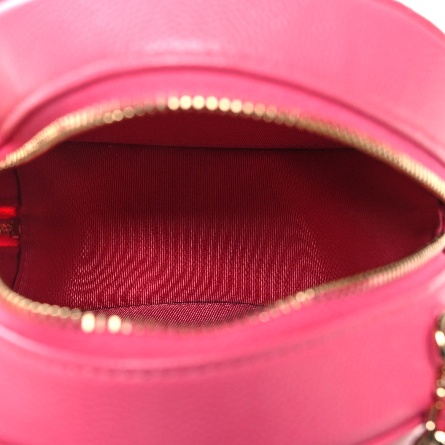 Chanel Caviar Quilted Round Clutch With Chain Pink 5 of 10