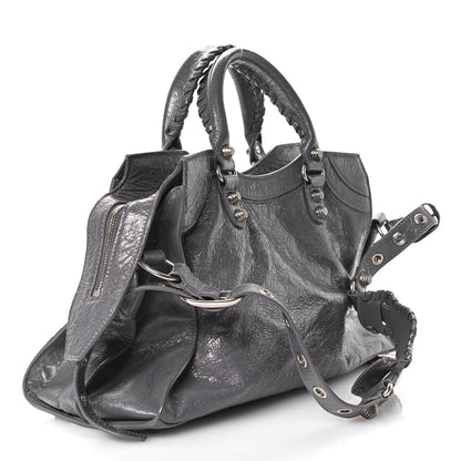 Balenciaga Agneau Arena Neo Cagole City Handbag Dark Grey 4 of 11