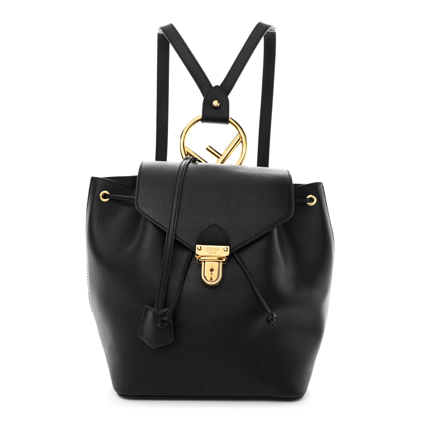 Vitello Cruise F is Fendi Drawstring Backpack Black