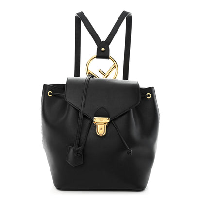 Fendi Vitello Cruise F is Fendi Drawstring Backpack Black 1 of 14