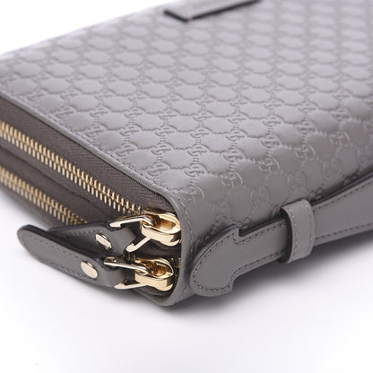 Gucci Soft Microguccissima Zip Around Top Handle Travel Wallet Loess 6 of 9