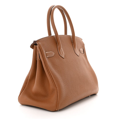 Hermes Taurillon Clemence Birkin 30 Gold 3 of 15