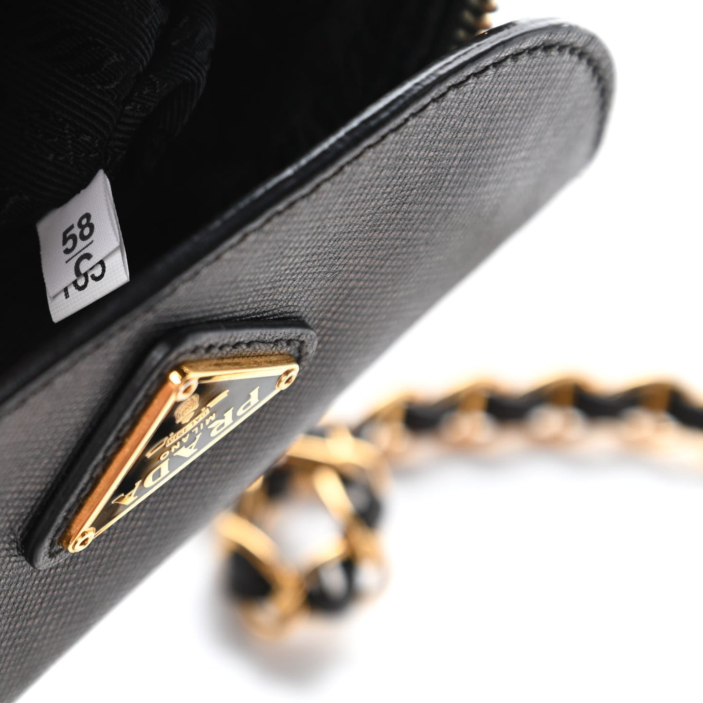Tessuto Nylon Saffiano Crossbody Bag Black