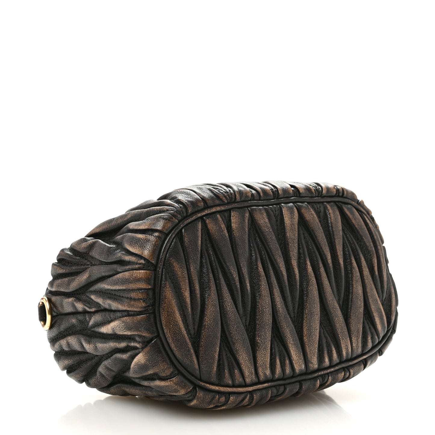 Nappa Matelasse Pouch Sand Coffee