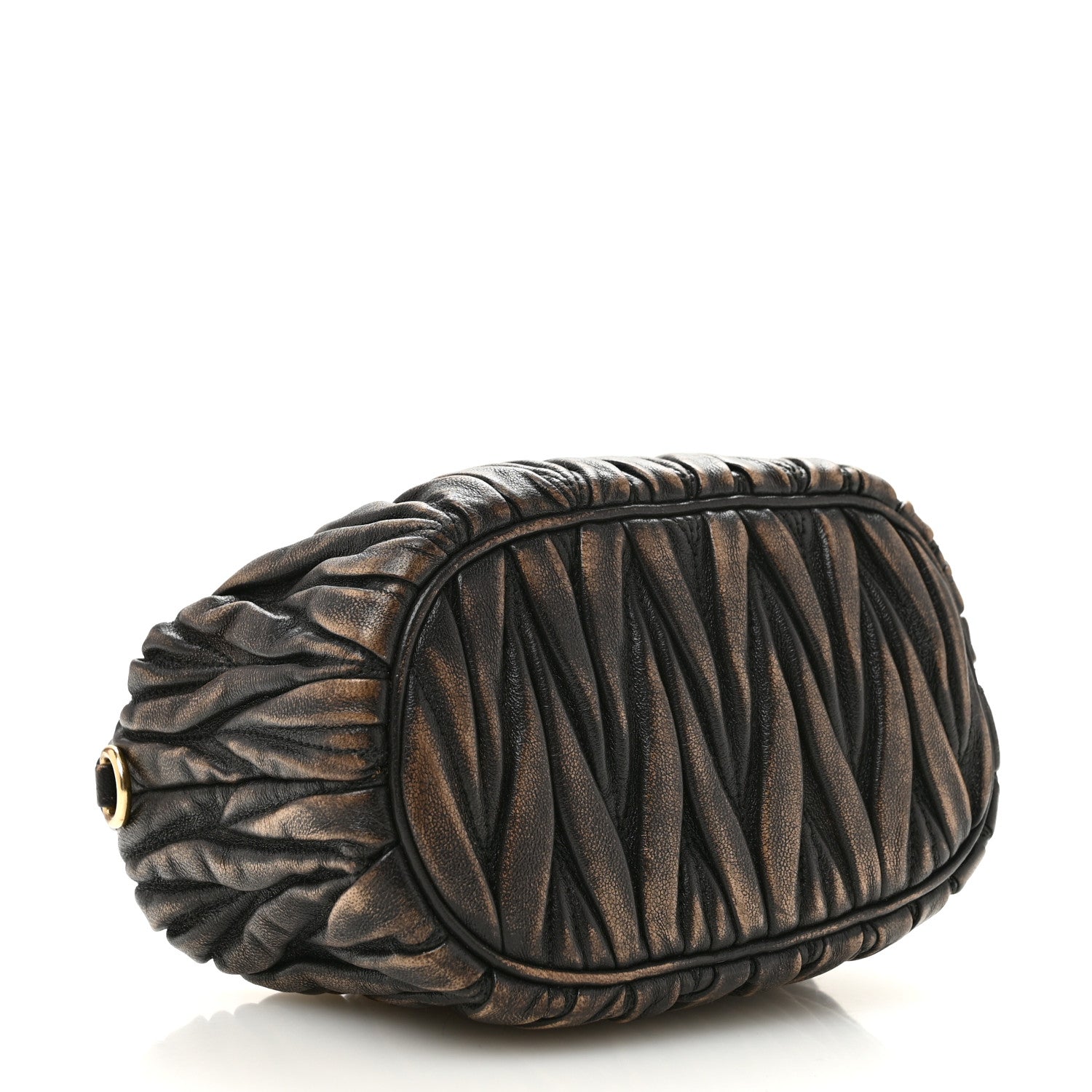 Miu Miu Nappa Matelasse Pouch Sand Coffee 4 of 11