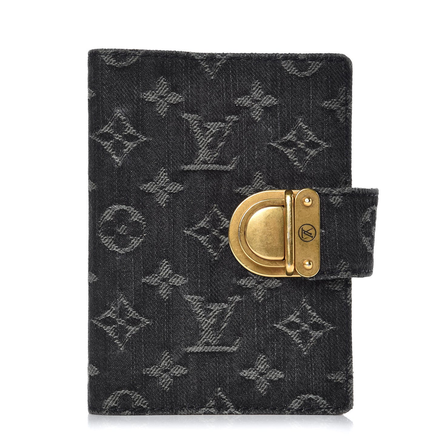 Denim Monogram Agenda PM Black
