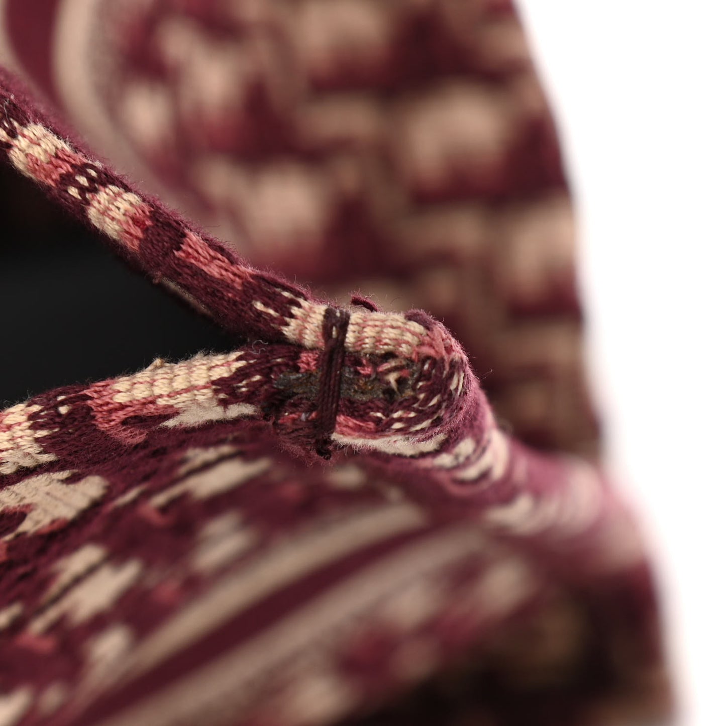 Oblique Large Book Tote Burgundy Multicolor