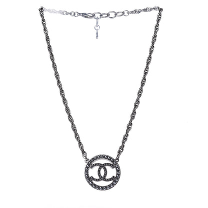 Chanel Ruthenium Pearl CC Short Necklace Dark Grey 3 of 6