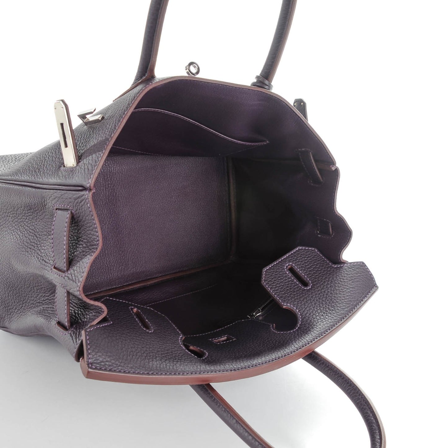 Taurillon Clemence Birkin 30 Raisin