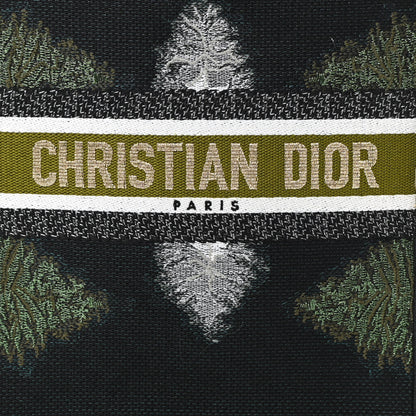 Christian Dior Canvas Tie And Dior Vertical Book Tote Green Multicolor 8 of 11