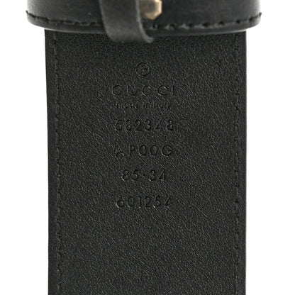 Gucci Moon Calfskin Scales Double G 40mm Belt 85 34 Black 5 of 6