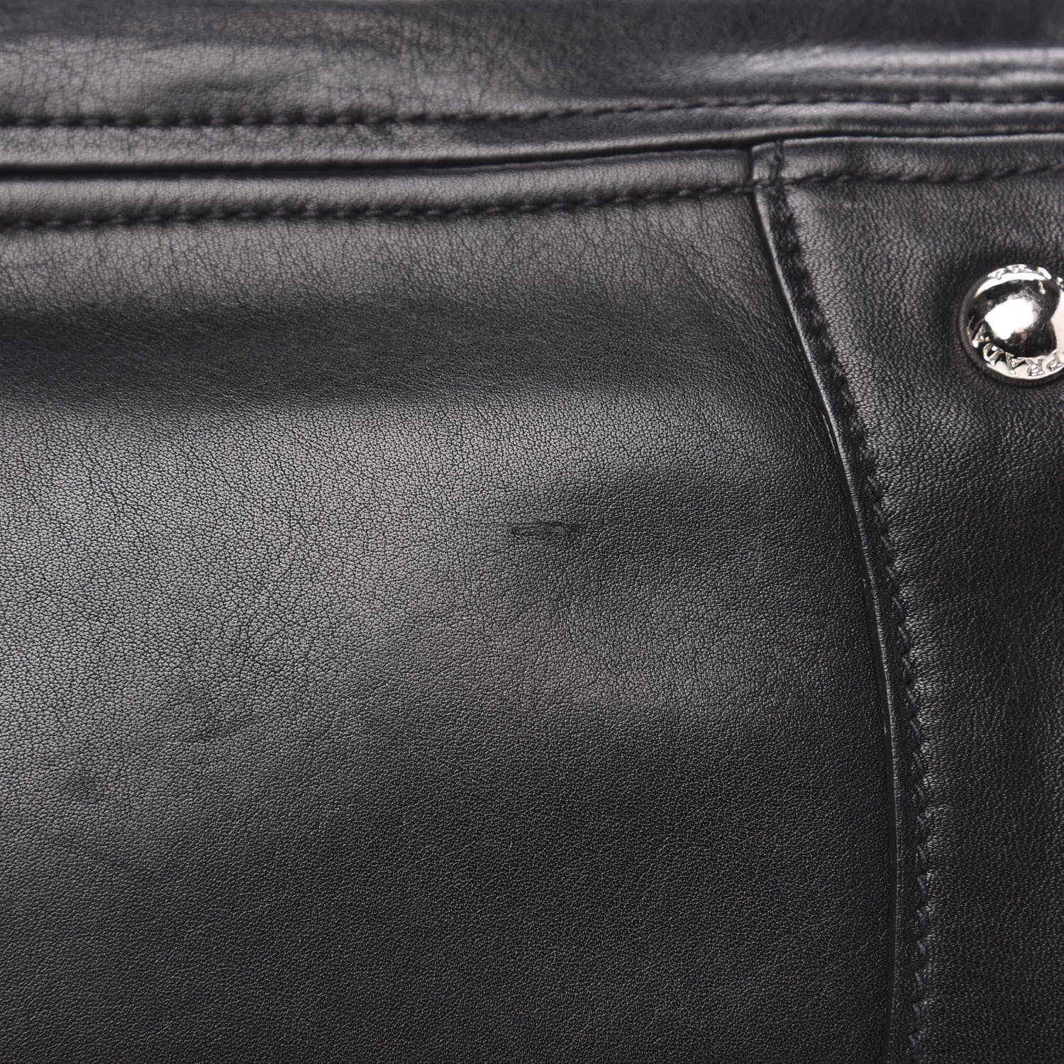 Prada Soft Calf Shoulder Bag Black 11 of 14