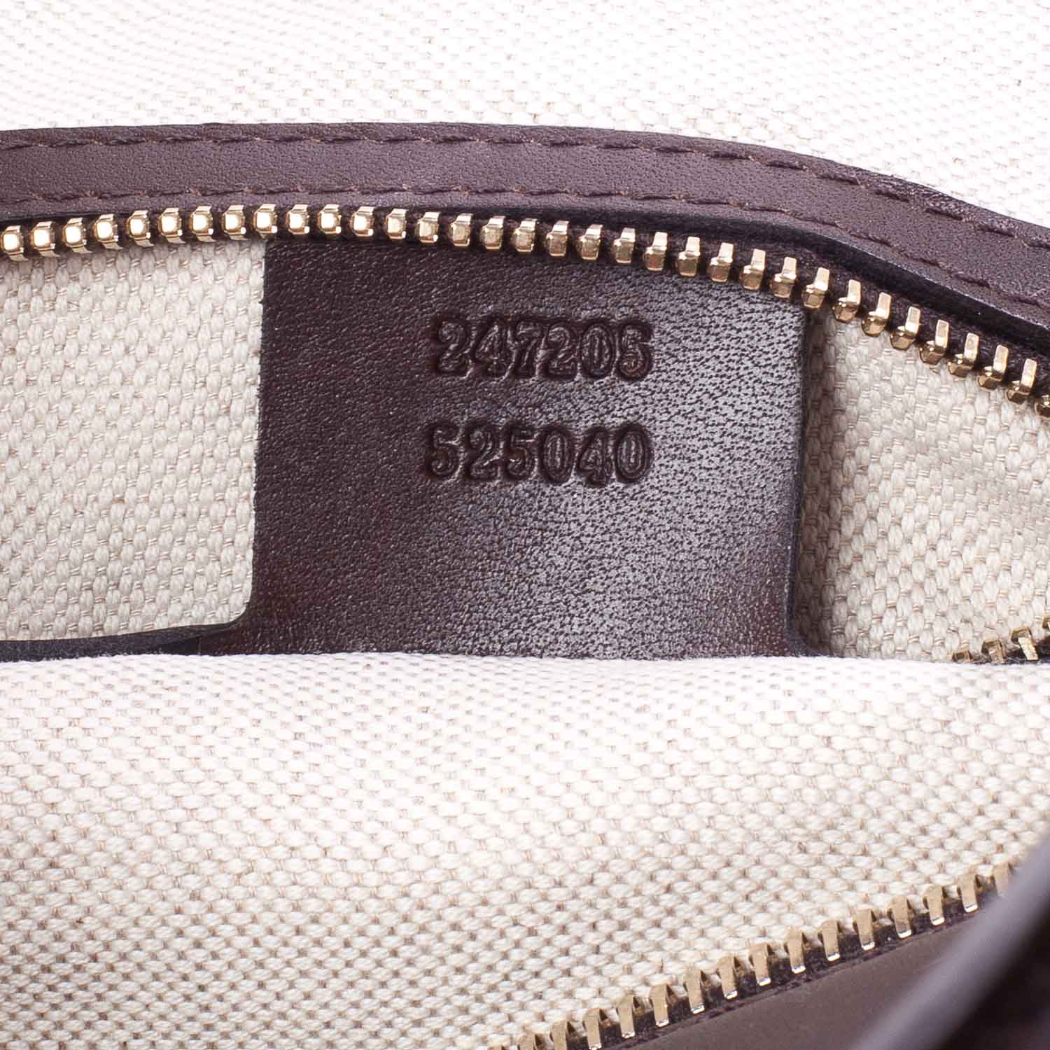 Gucci Monogram Selleria Calfskin Vintage Web Medium Boston Beige Ebony Cocoa 8 of 9