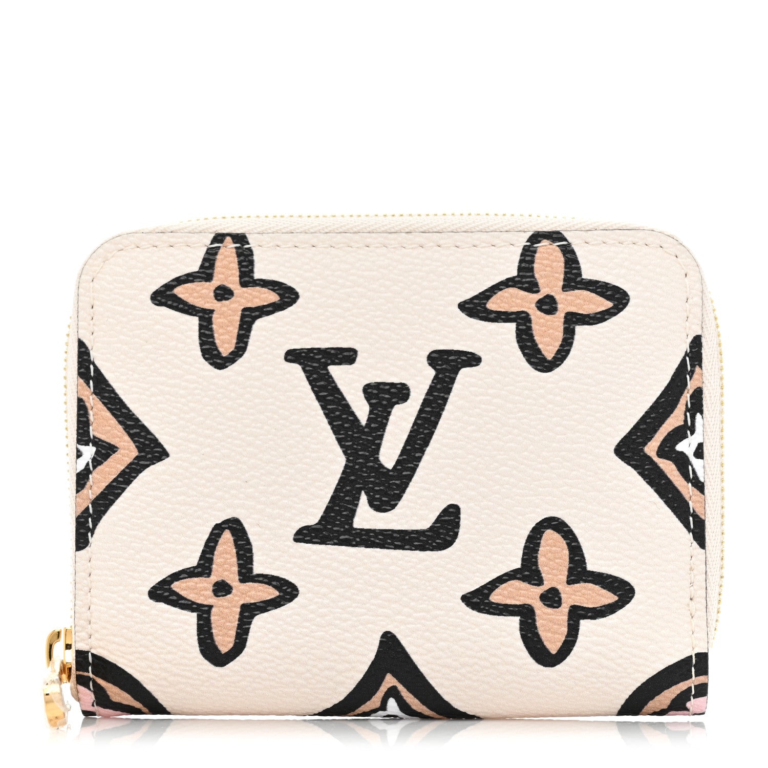 Louis Vuitton Monogram Giant Wild At Heart Zippy Coin Purse Creme 1 of 9