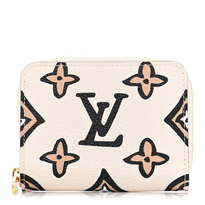 Louis Vuitton Monogram Giant Wild At Heart Zippy Coin Purse Creme 1 of 9