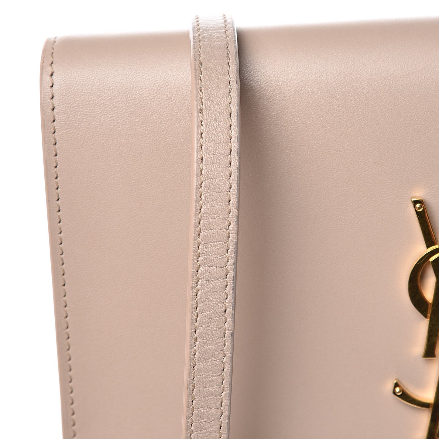 Smooth Calfskin Classic Monogram Kate Tassel Chain Wallet Nude Powder