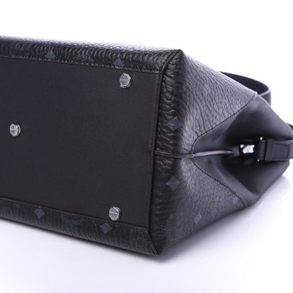 MCM Visetos Large Essential Tote Black 7 of 9