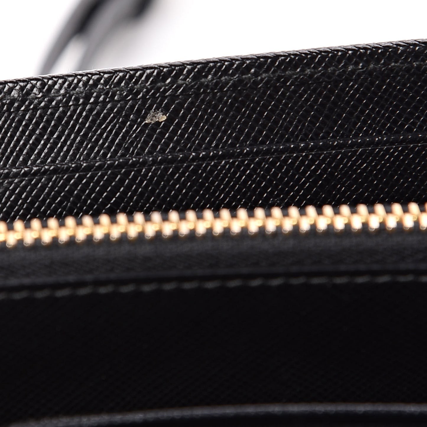Saffiano Metal Flap Wallet With Strap Black
