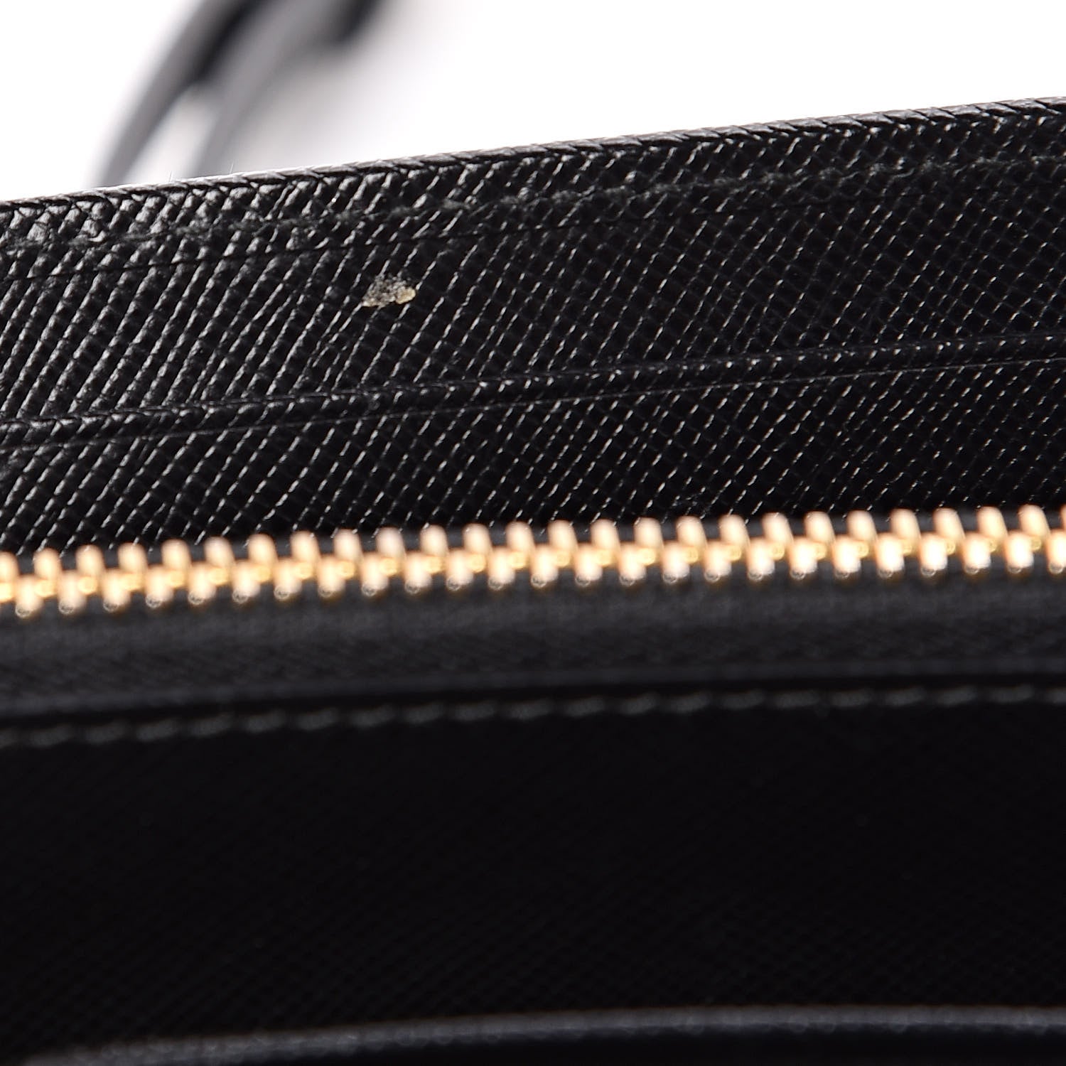 Prada Saffiano Metal Flap Wallet With Strap Black 8 of 11
