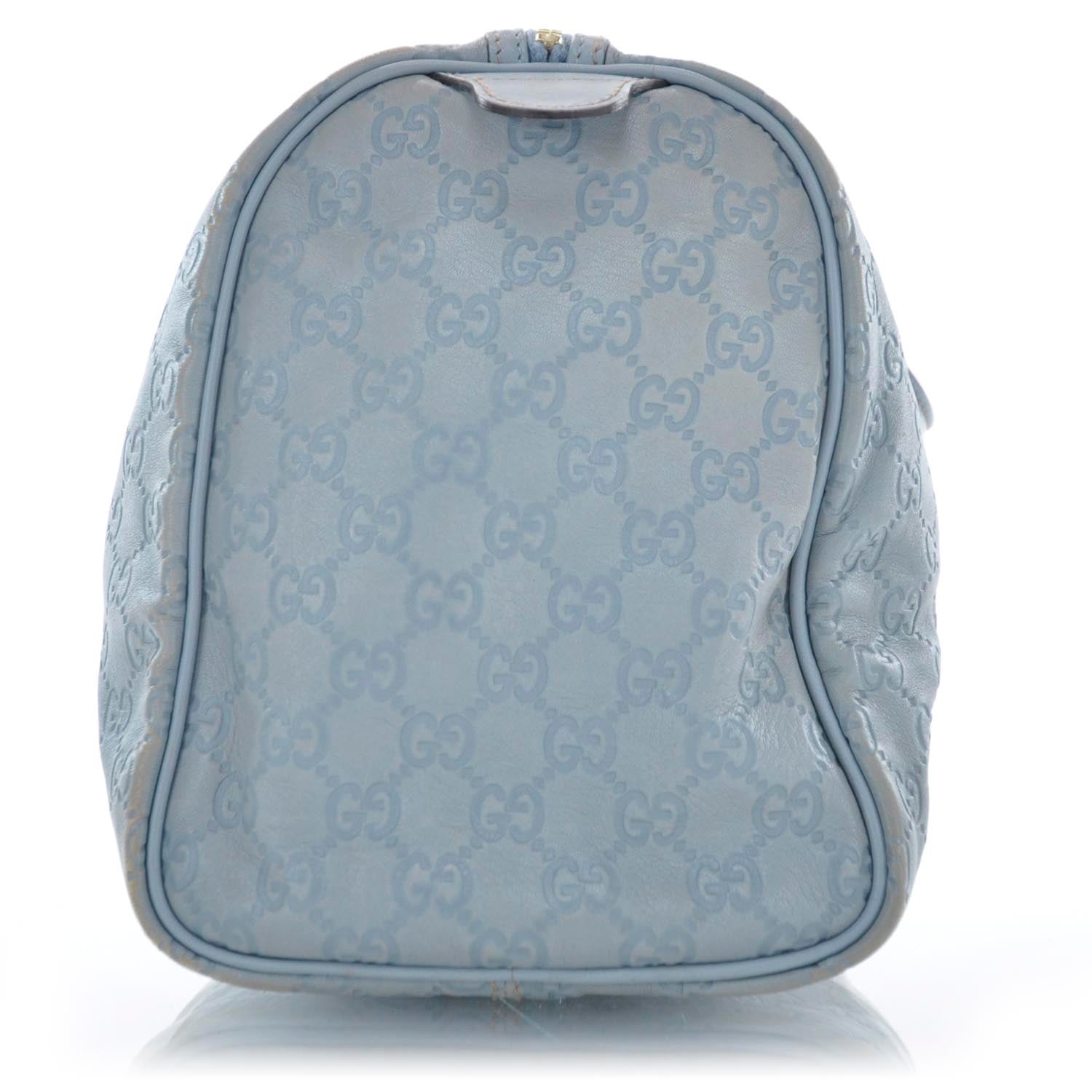 Gucci Guccissima Medium Joy Boston Light Blue 4 of 10