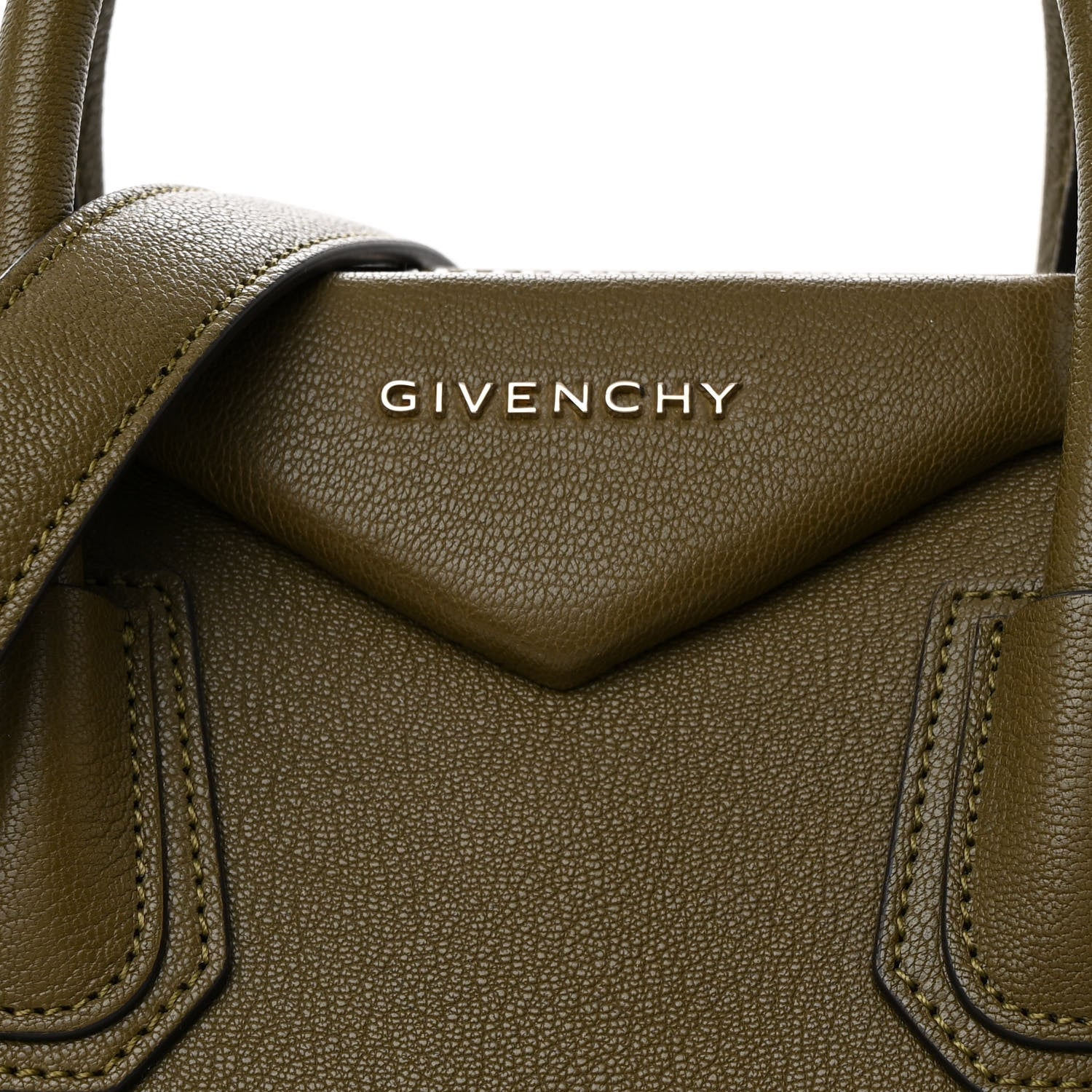 Givenchy Sugar Goatskin Small Antigona Dark Khaki 8 of 12