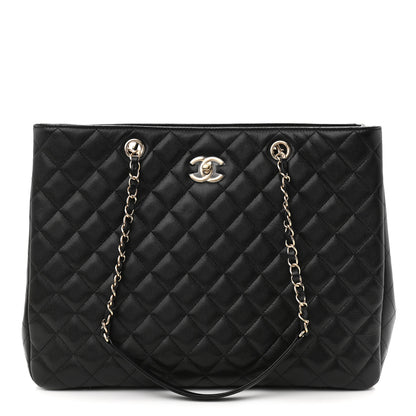 Chanel Caviar Quilted Large Shopping Tote Black 2 of 21