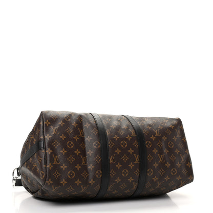 Louis Vuitton Monogram Macassar Keepall Bandouliere 45 3 of 9