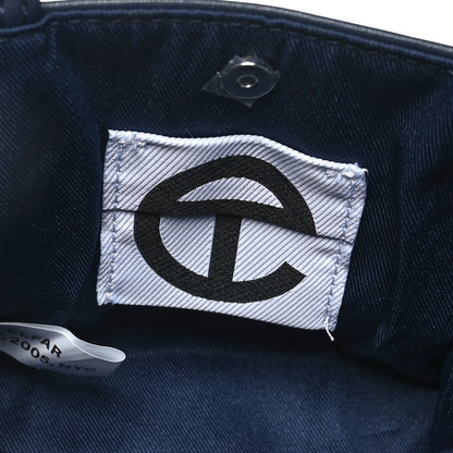 Telfar Vegan Leather Small Shopping Bag Navy 6 of 9