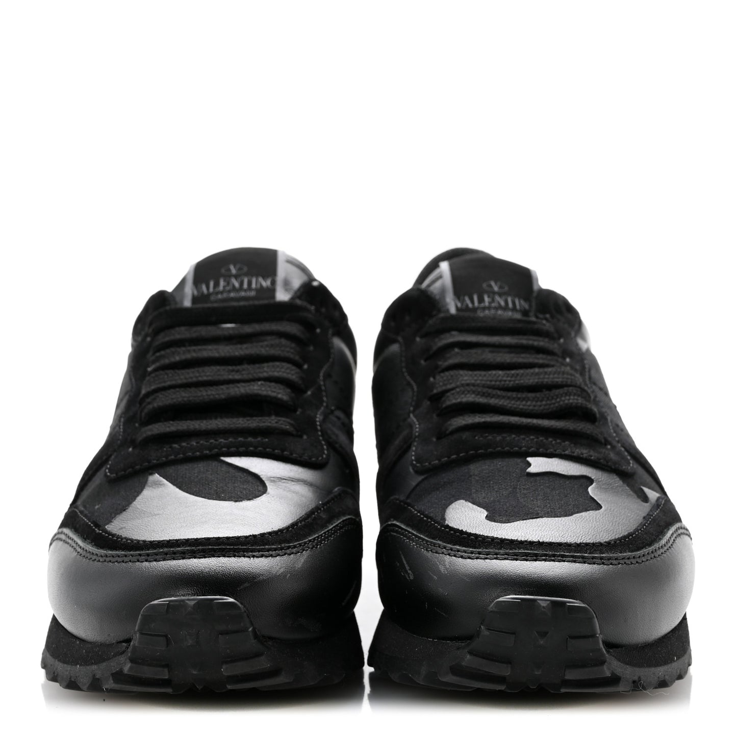 Nappa Suede Camouflage Womens Rockrunner Sneakers 39.5 Black