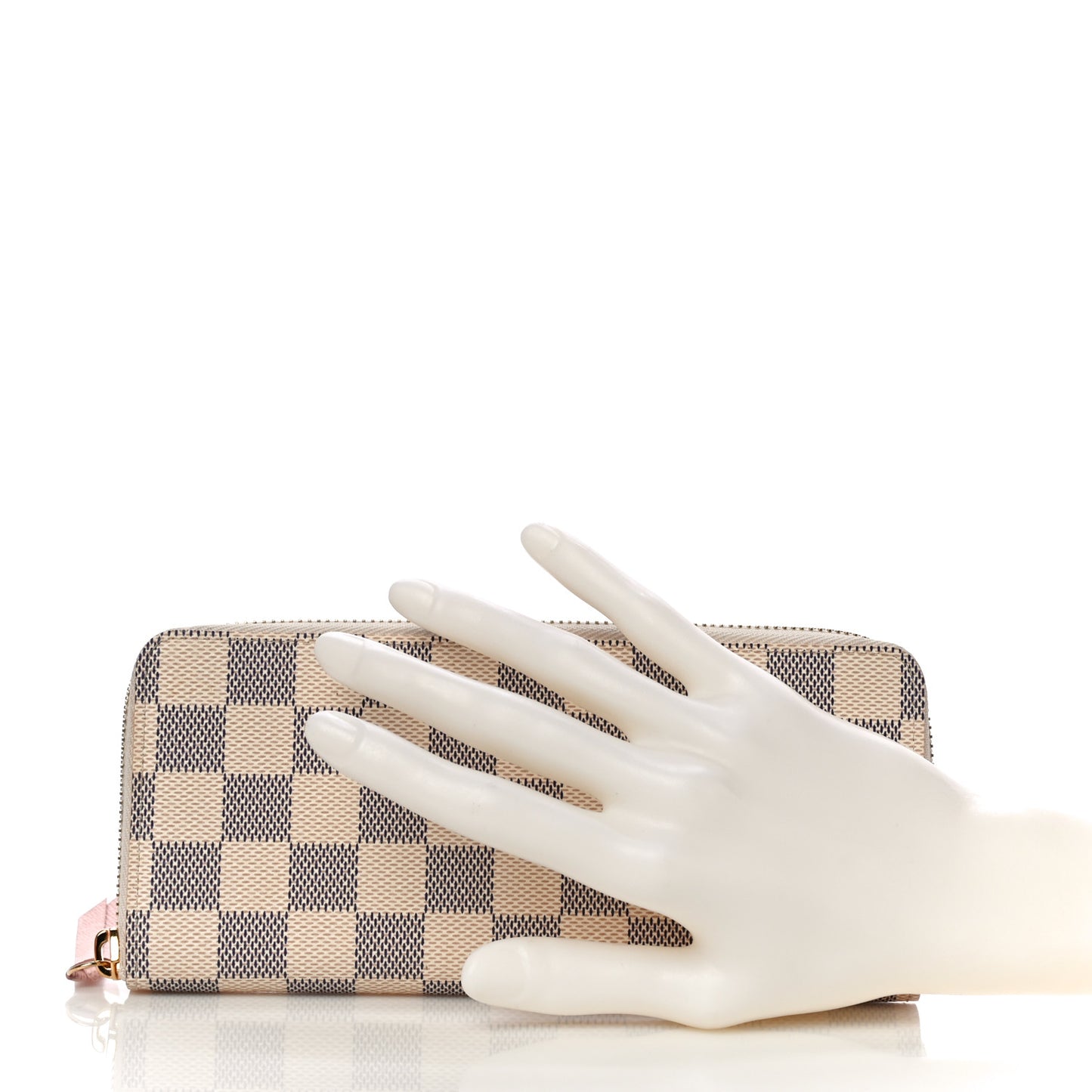 Damier Azur Clemence Wallet Rose Ballerine