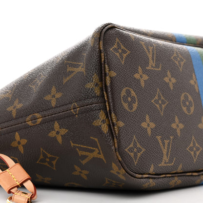 Louis Vuitton Monogram My LV Heritage Neverfull PM Bleu Clair Vert 10 of 11