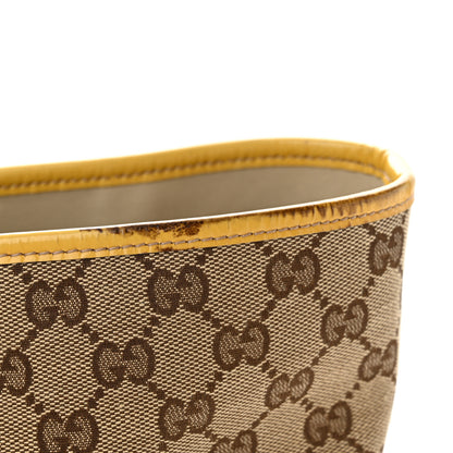 Gucci GG Monogram Patent Oliver Pug Tote Yellow Beige 14 of 21