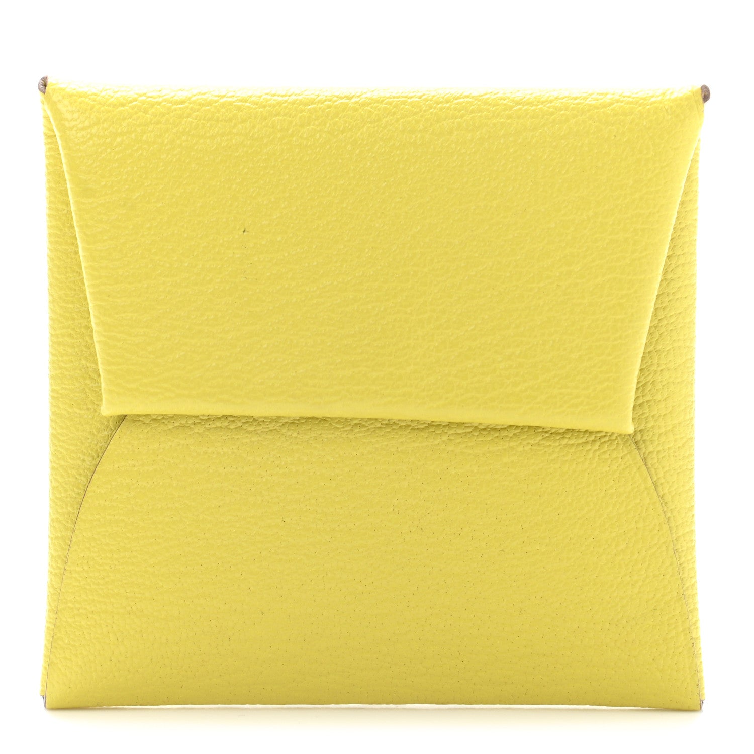 Hermes Chevre Mysore Bastia Coin Purse Lime 1 of 9