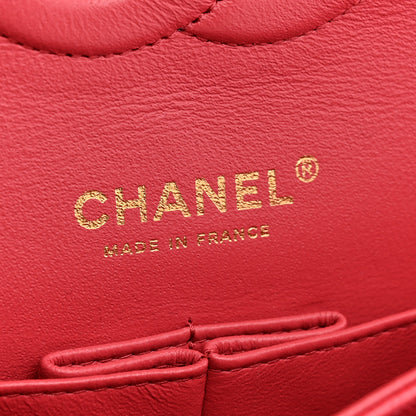 Chanel Caviar Quilted Medium Double Flap Dark Pink 6 of 11