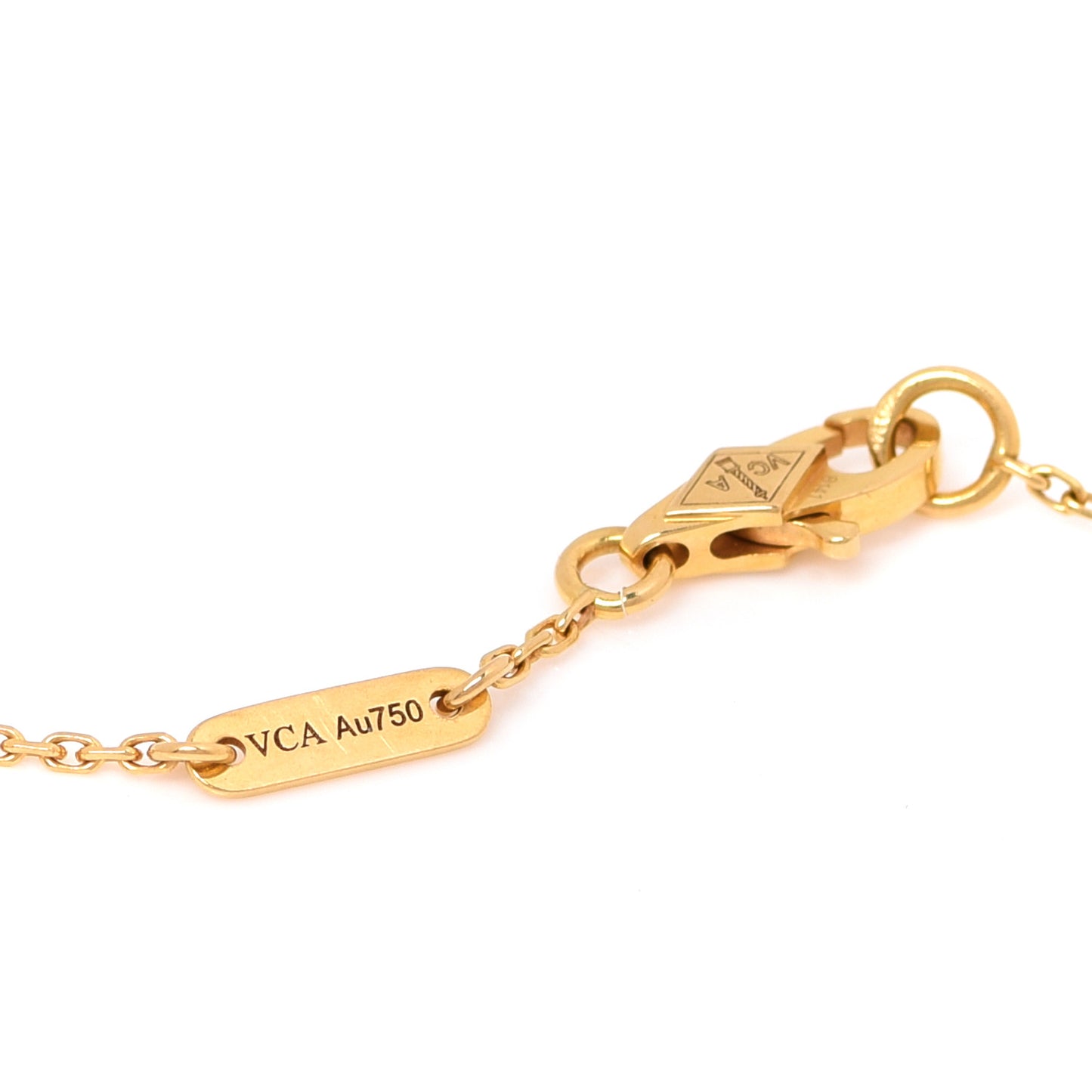 18K Yellow Gold Mother of Pearl Sweet Alhambra Bracelet
