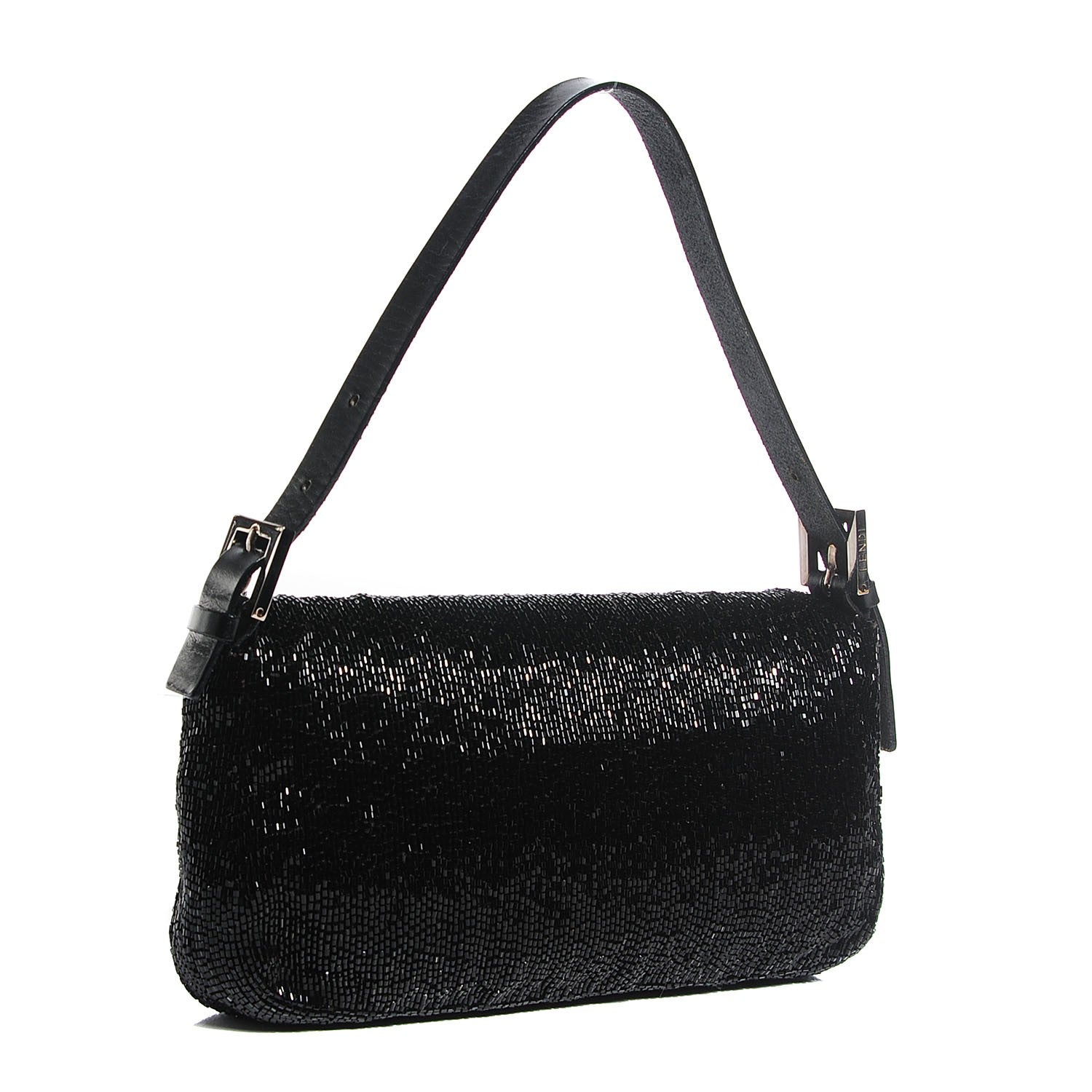 Fendi Beaded Baguette Black 3 of 8