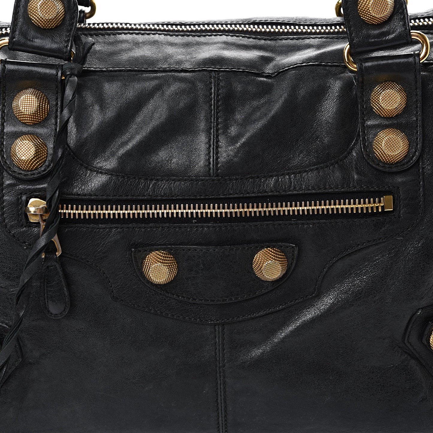 Agneau Giant 21 Gold Hardware Work Black