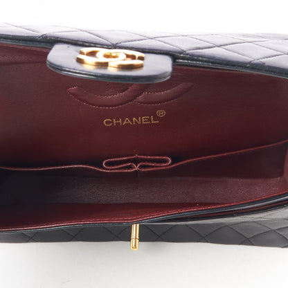 Chanel Lambskin Quilted Medium Double Flap Black 7 of 11