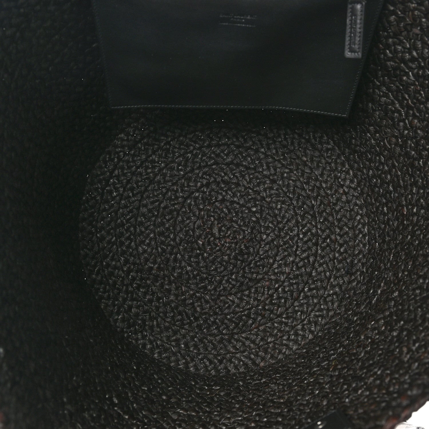 Saint Laurent Raffia Medium Panier Bag Black 5 of 9