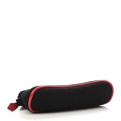 Hermes Wool Felt Bolide Travel Cosmetic Pouch Black 3 of 4