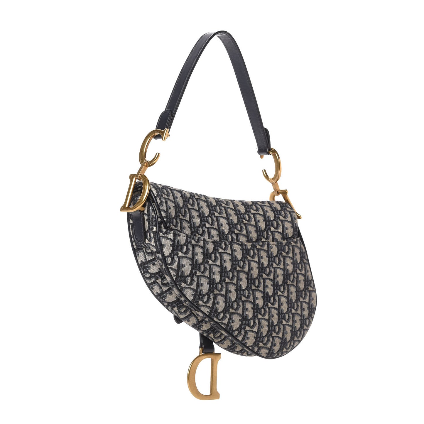 Oblique Saddle Bag Blue