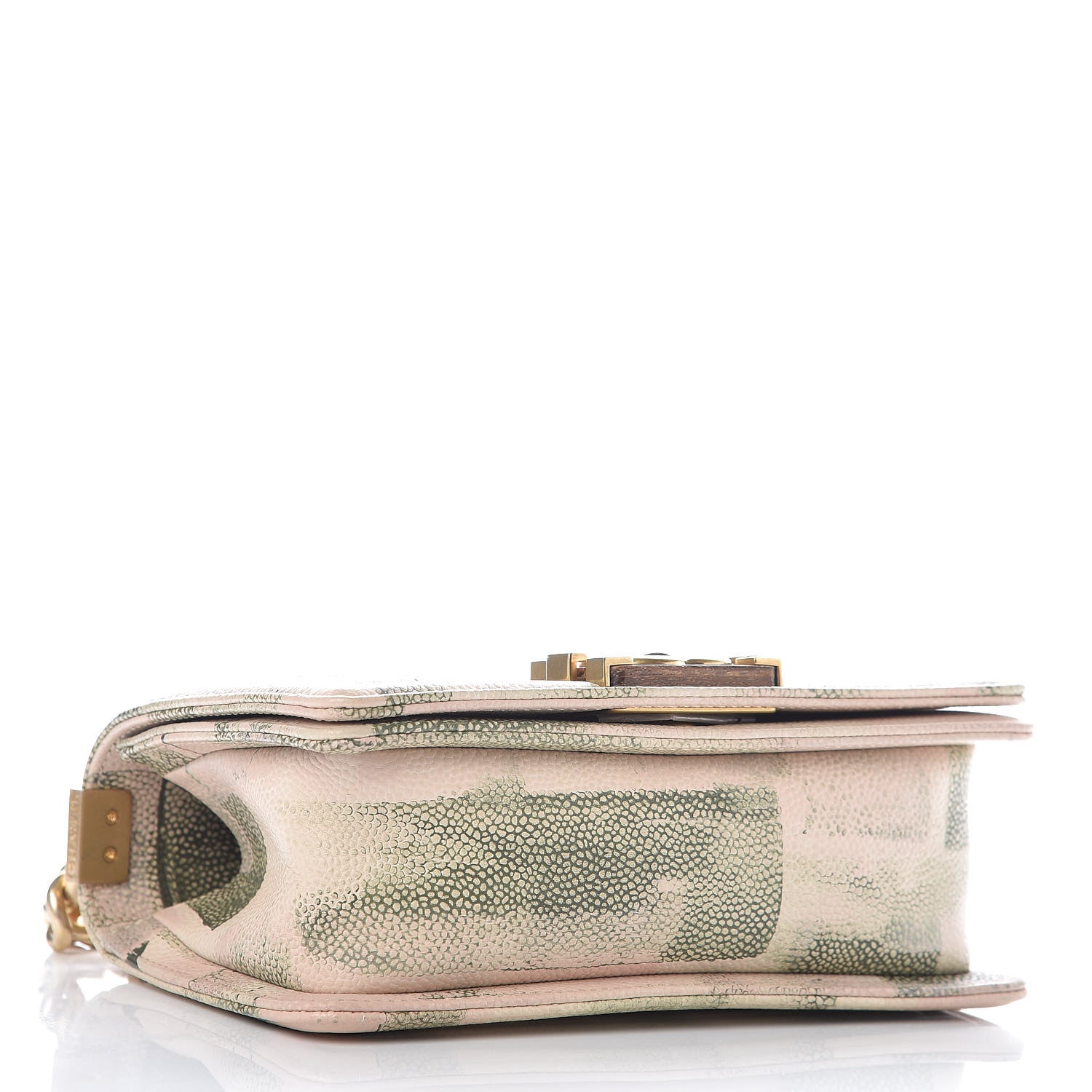 Chanel Caviar Quilted Small Cuba Cruise Boy Flap Khaki 4 of 10