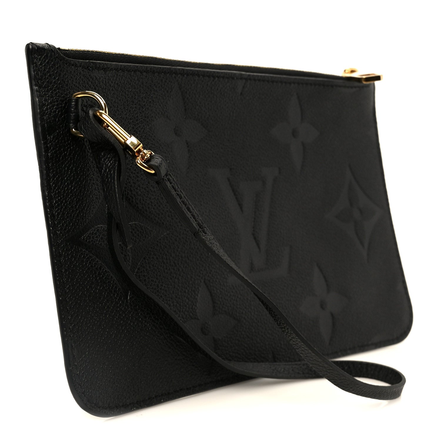 Louis Vuitton Empreinte Monogram Giant Neverfull MM Pochette Black 2 of 7