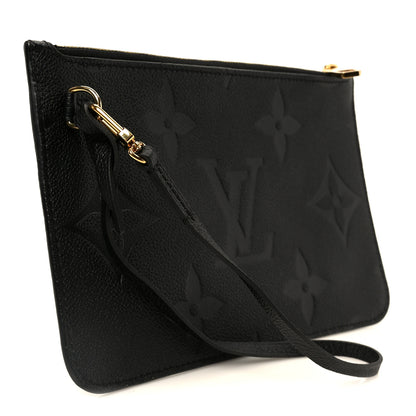 Louis Vuitton Empreinte Monogram Giant Neverfull MM Pochette Black 2 of 7
