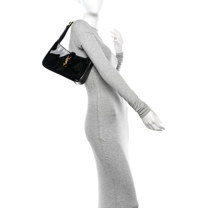 Saint Laurent Patent Le 5 A 7 Hobo Black 2 of 11