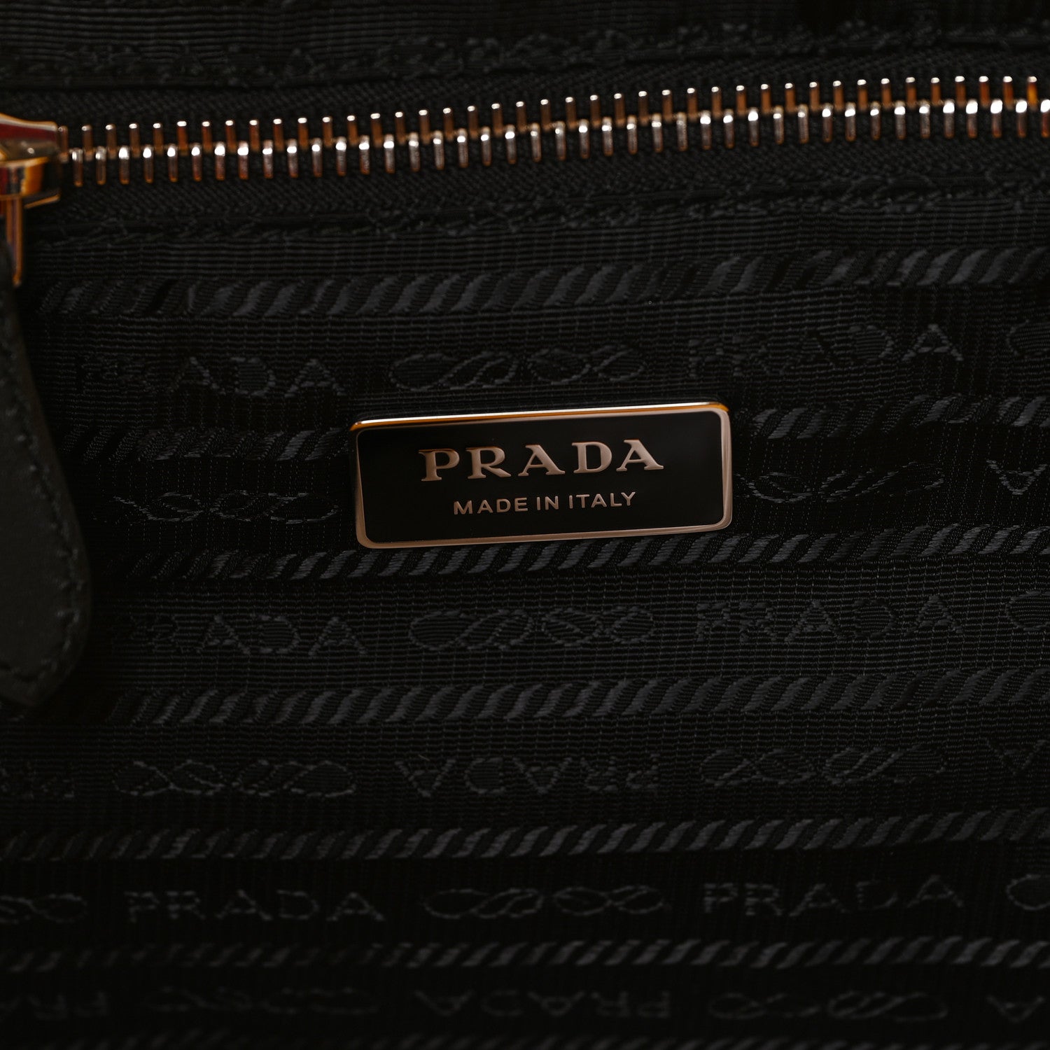 Prada Terry Cloth Tote Bag Giallo Black 6 of 9