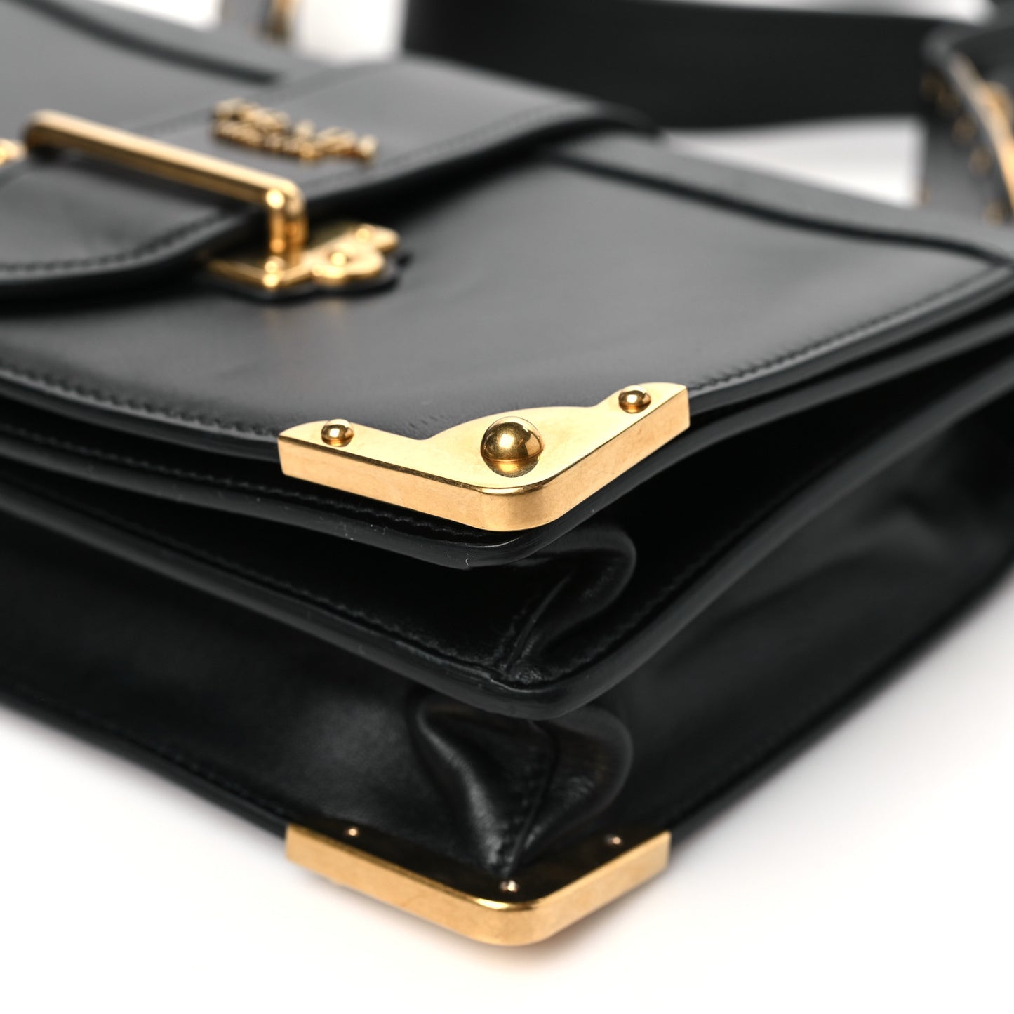 City Calf Saffiano Cahier Bag Black