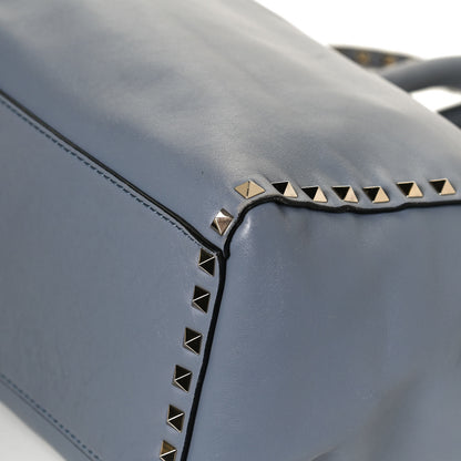 Valentino Garavani Vitello Rockstud Double Handle Tote London Stone 11 of 12